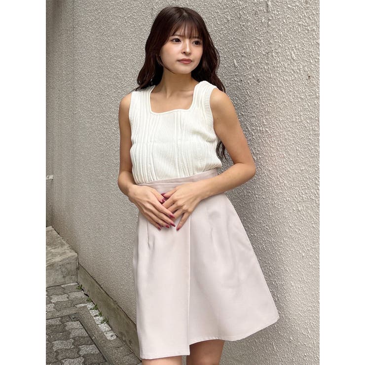 スクエアキーネックリブニットタンク | MURUA | 詳細画像10 