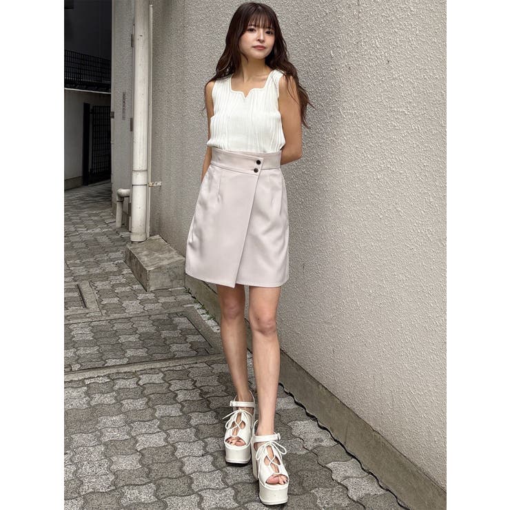 スクエアキーネックリブニットタンク | MURUA | 詳細画像11 