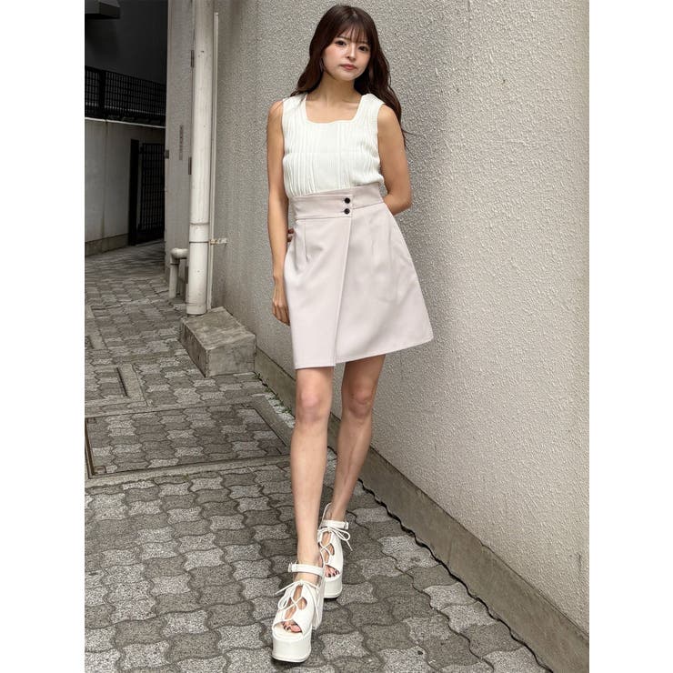 スクエアキーネックリブニットタンク | MURUA | 詳細画像12 