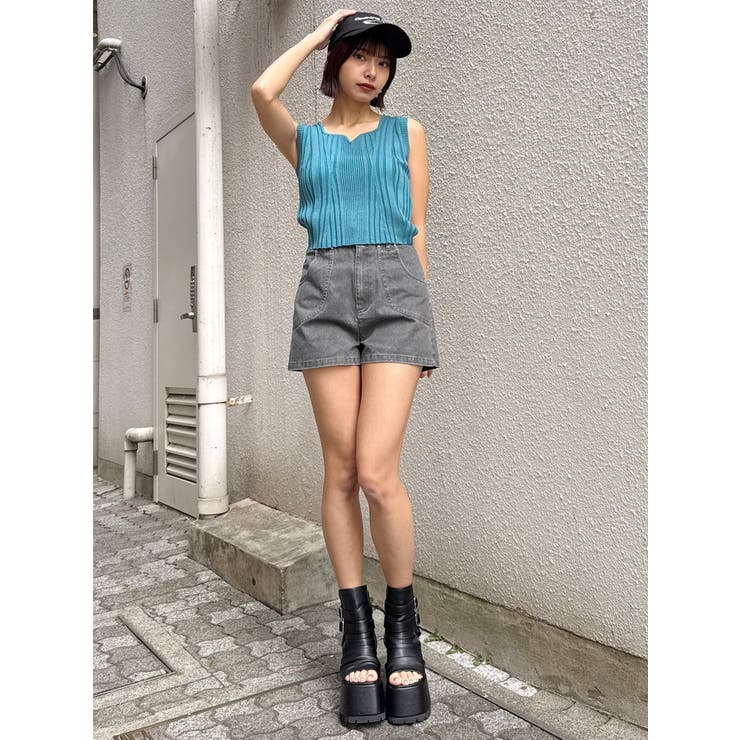 スクエアキーネックリブニットタンク | MURUA | 詳細画像18 