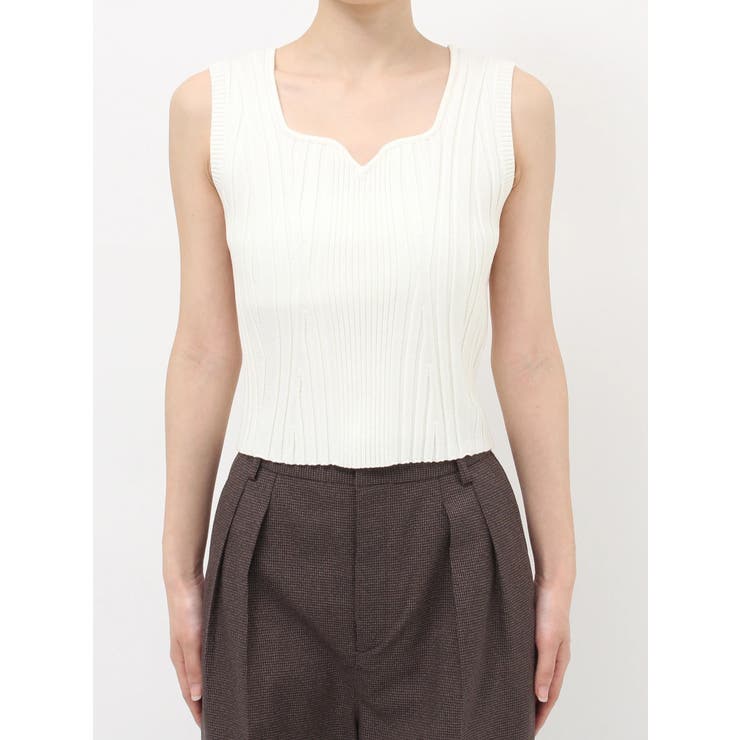 スクエアキーネックリブニットタンク | MURUA | 詳細画像22 