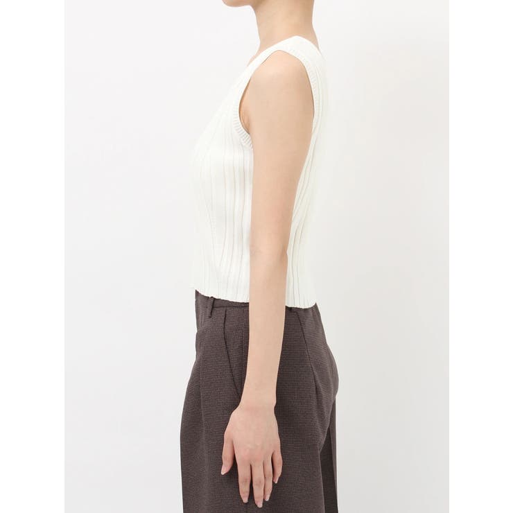 スクエアキーネックリブニットタンク | MURUA | 詳細画像23 