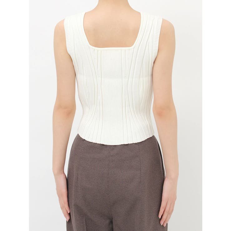 スクエアキーネックリブニットタンク | MURUA | 詳細画像24 
