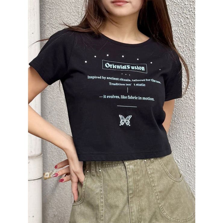 ブラック | オリエンタルフュージョンTシャツ | MURUA