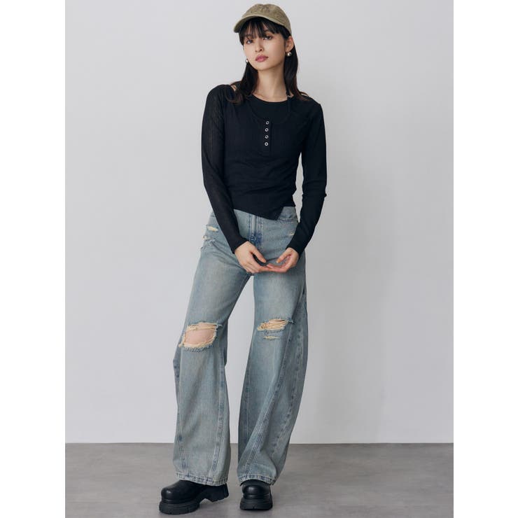 オーバーラップトップス | MURUA | 詳細画像10 