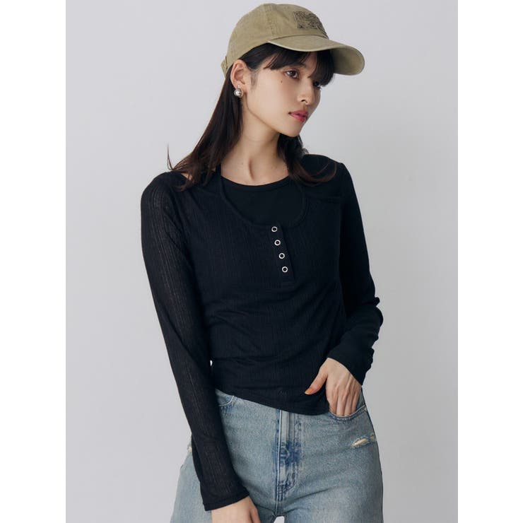 オーバーラップトップス | MURUA | 詳細画像8 