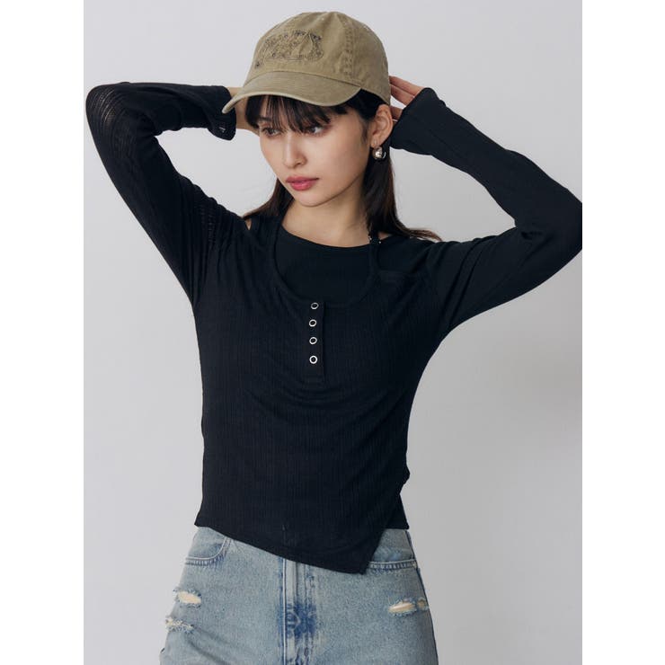 オーバーラップトップス | MURUA | 詳細画像9 