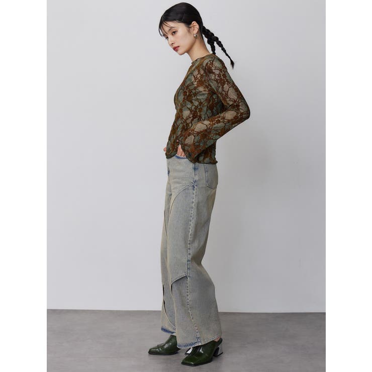 フロッキーフラワーシアートップス | MURUA | 詳細画像11 