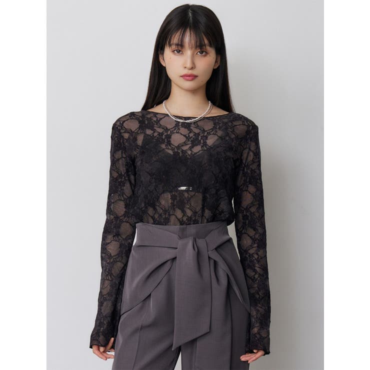 フロッキーフラワーシアートップス | MURUA | 詳細画像14 