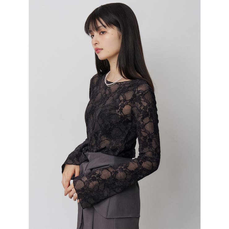 フロッキーフラワーシアートップス | MURUA | 詳細画像16 