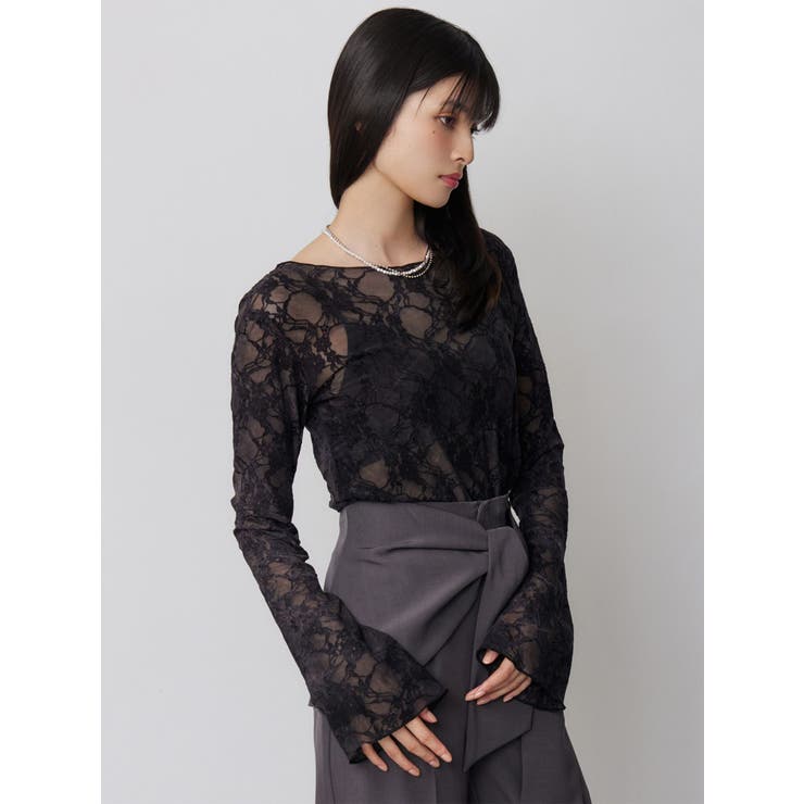 フロッキーフラワーシアートップス | MURUA | 詳細画像17 