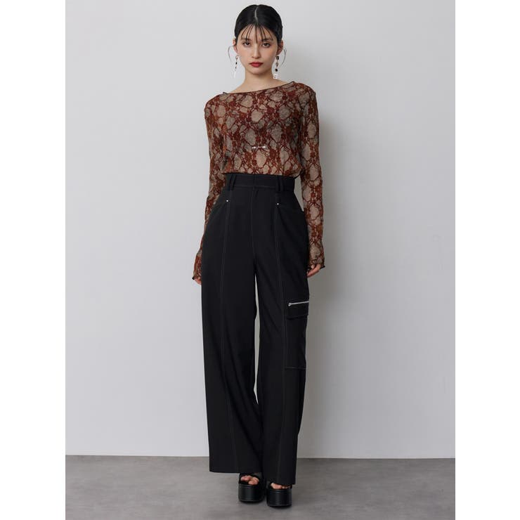 フロッキーフラワーシアートップス | MURUA | 詳細画像27 