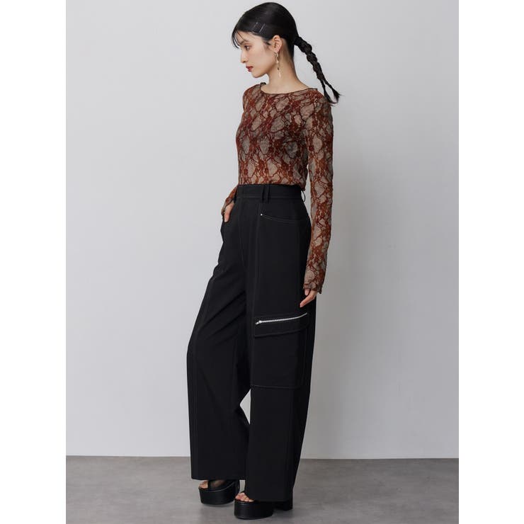 フロッキーフラワーシアートップス | MURUA | 詳細画像29 