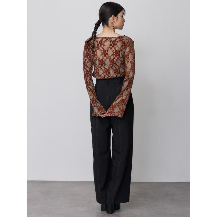 フロッキーフラワーシアートップス | MURUA | 詳細画像30 