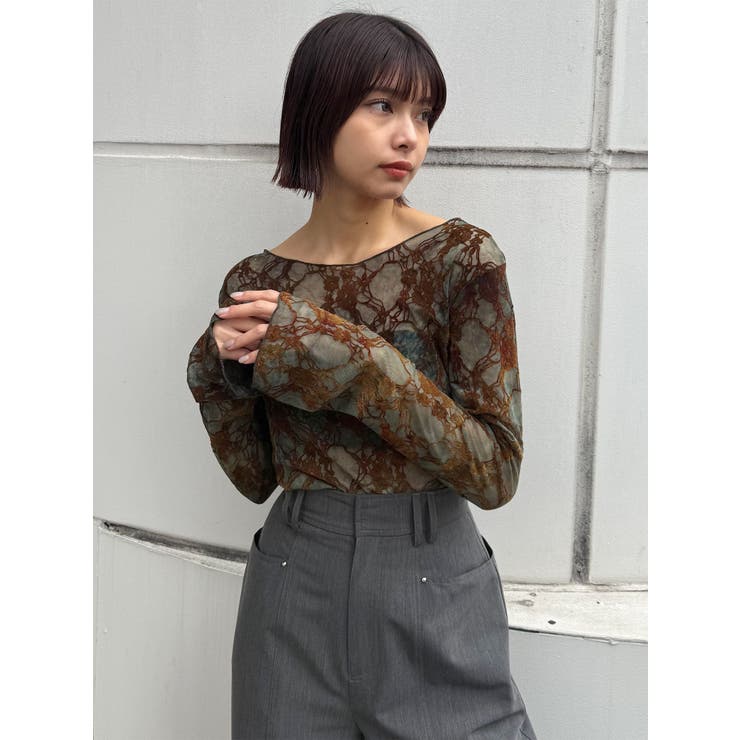 フロッキーフラワーシアートップス | MURUA | 詳細画像40 