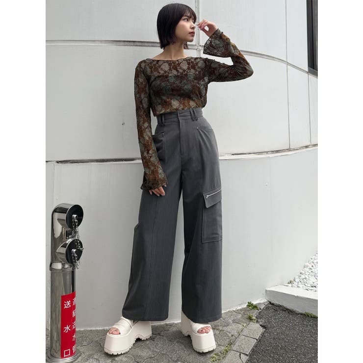 フロッキーフラワーシアートップス | MURUA | 詳細画像42 