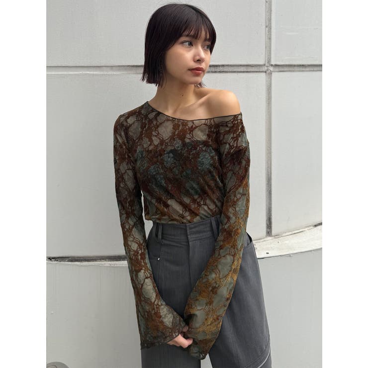 フロッキーフラワーシアートップス | MURUA | 詳細画像44 