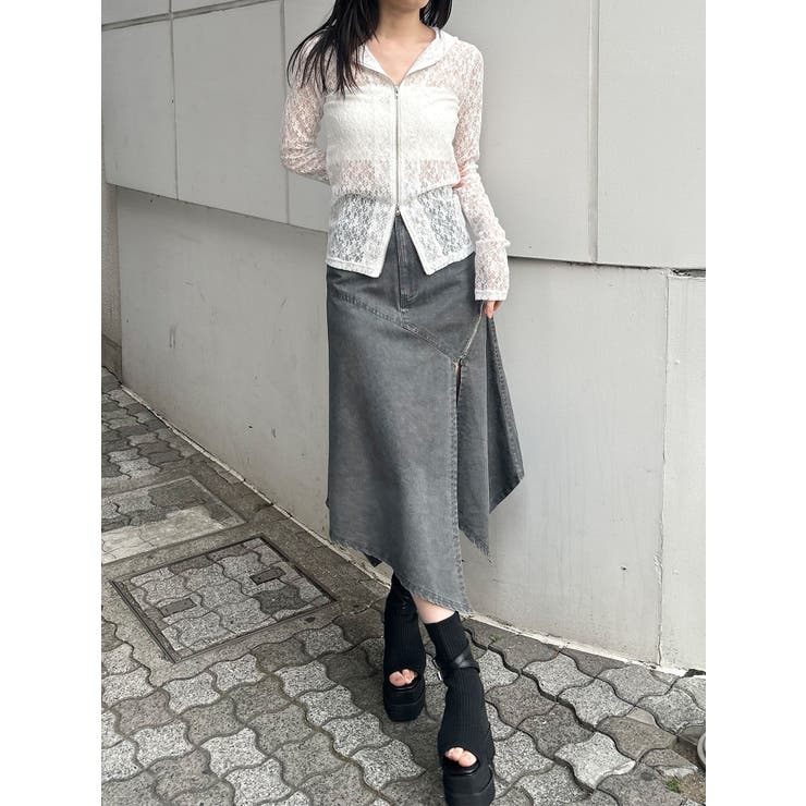 スウィッチングスリーブレースフーディ | MURUA | 詳細画像13 