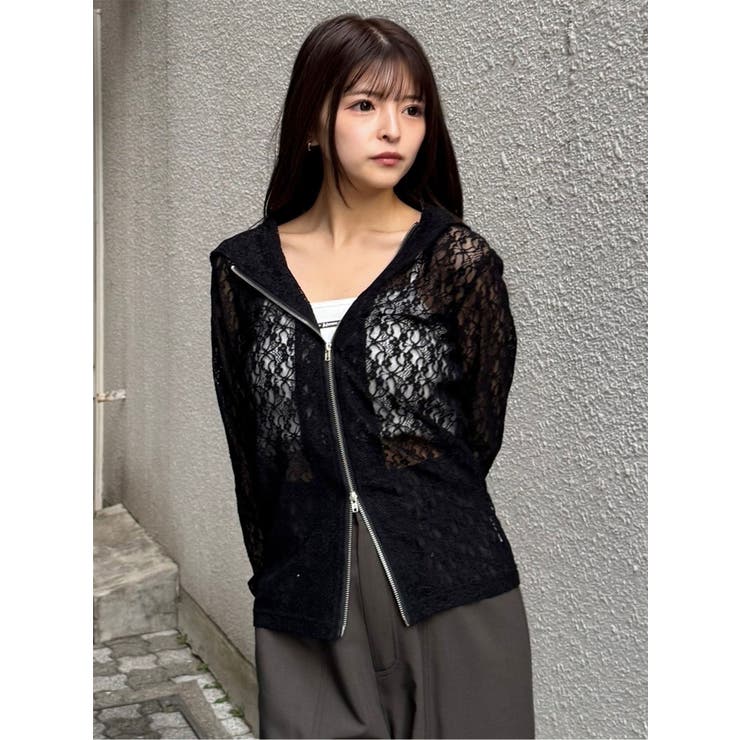 スウィッチングスリーブレースフーディ | MURUA | 詳細画像5 