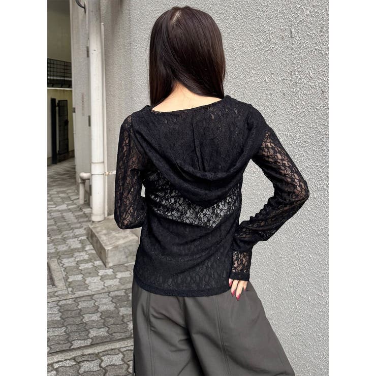 スウィッチングスリーブレースフーディ | MURUA | 詳細画像7 