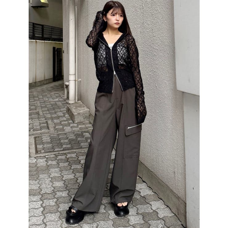 スウィッチングスリーブレースフーディ | MURUA | 詳細画像9 