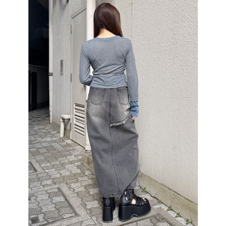 ウェーブバイカラーカーデトップス | MURUA | 詳細画像20 