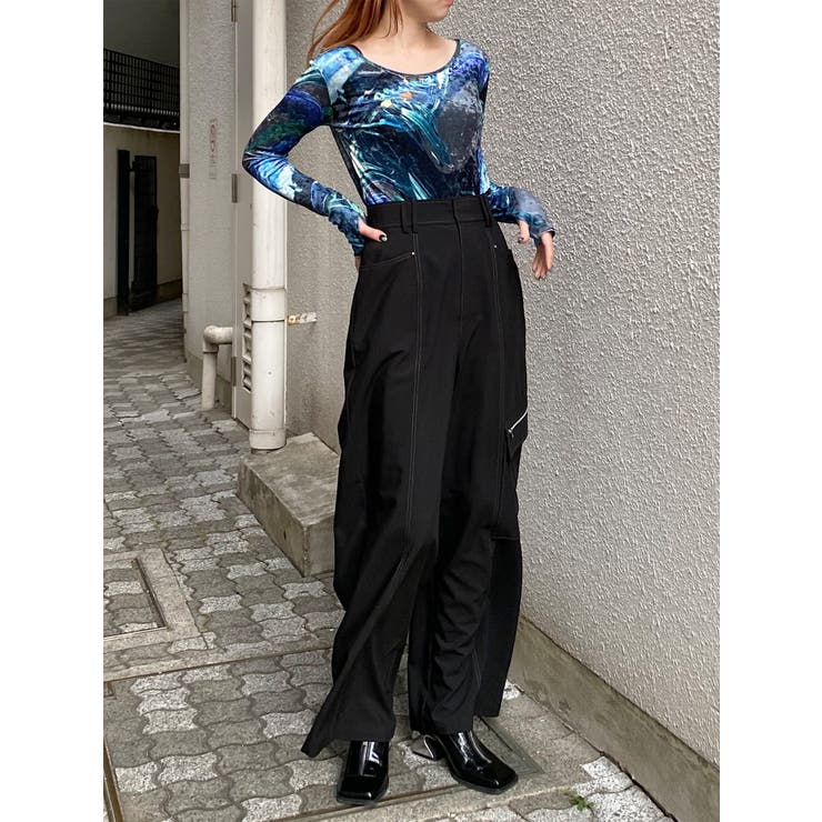 ニュアンスプリントベロアトップス | MURUA | 詳細画像10 