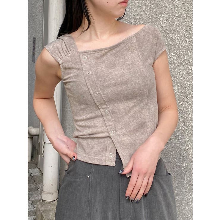 ベージュ | ワンショルユーズドライクトップス | MURUA