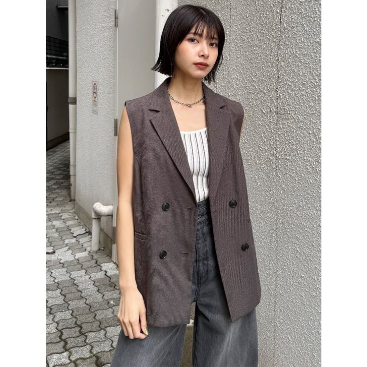 メッシュダブルジレ【セットアップ着用可】 | MURUA | 詳細画像2 