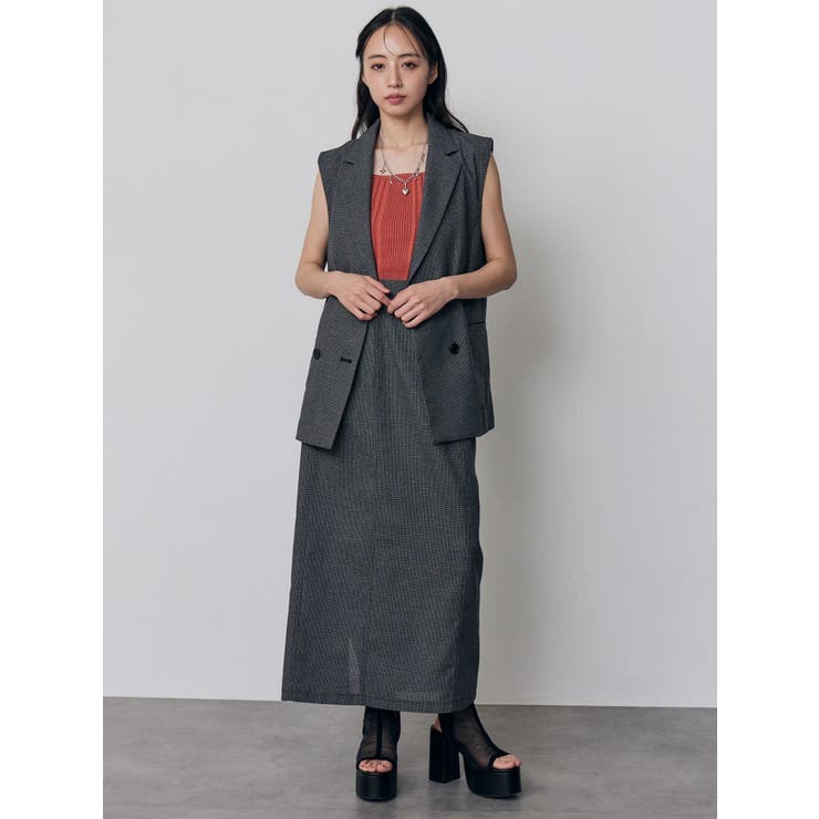 メッシュダブルジレ【セットアップ着用可】 | MURUA | 詳細画像8 