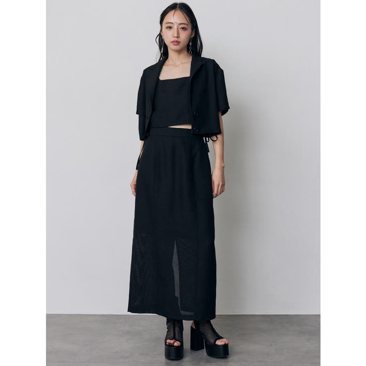 メッシュショートシャツジャケット【セットアップ着用可】 | MURUA | 詳細画像17 