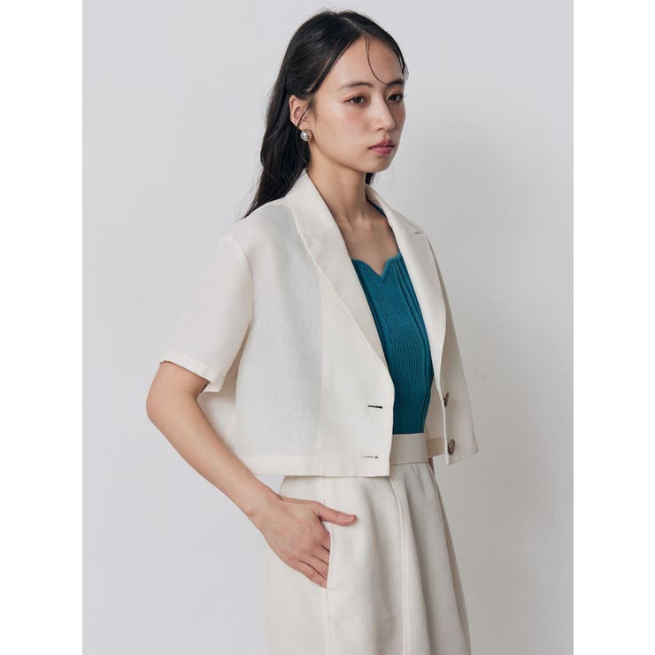 メッシュショートシャツジャケット【セットアップ着用可】 | MURUA | 詳細画像23 