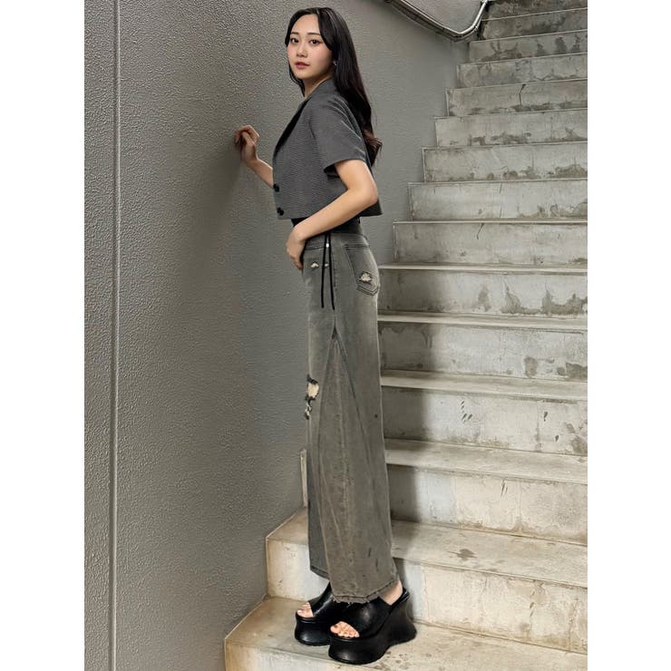 メッシュショートシャツジャケット【セットアップ着用可】 | MURUA | 詳細画像32 