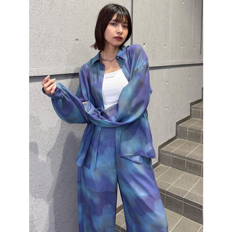 ニュアンスシアーシャツ【セットアップ着用可】 | MURUA | 詳細画像25 