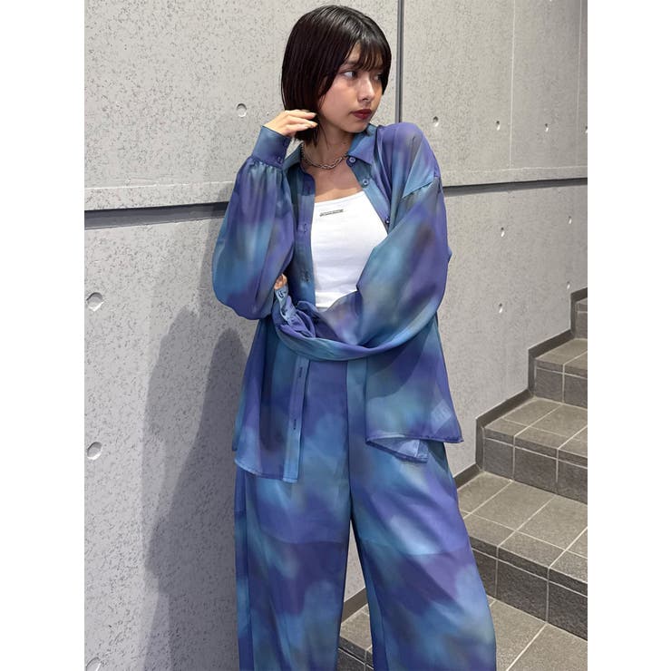 ニュアンスシアーシャツ【セットアップ着用可】 | MURUA | 詳細画像27 