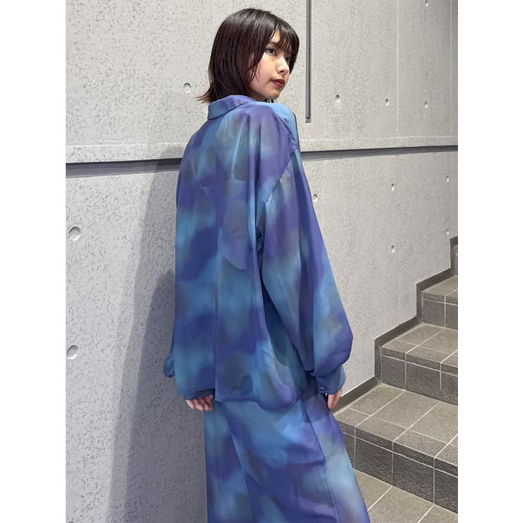 ニュアンスシアーシャツ【セットアップ着用可】 | MURUA | 詳細画像28 