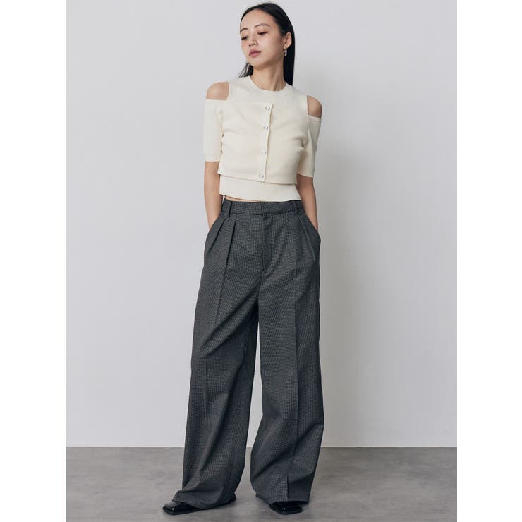 ダブルタックワイドパンツ【セットアップ着用可】 | MURUA | 詳細画像46 
