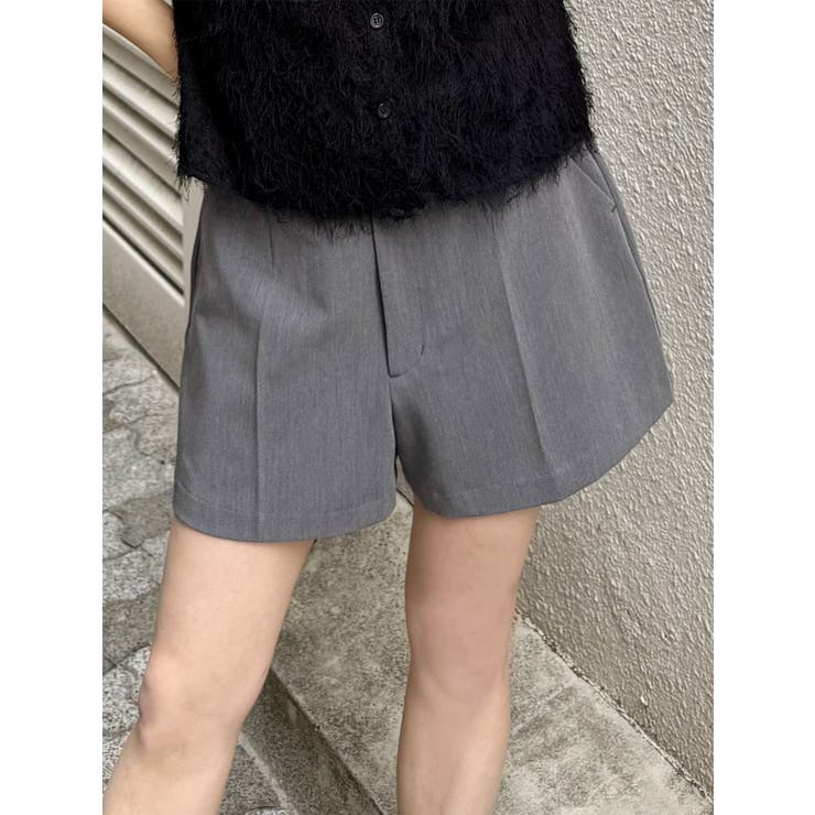 グレー | タックショートパンツ【ベルト付】 | MURUA