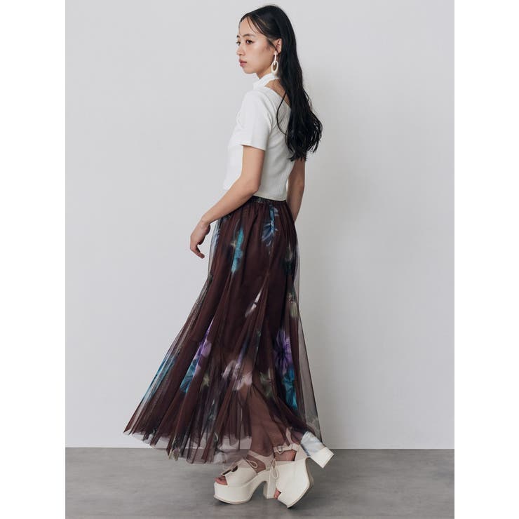 ブラーフラワーフレアスカート | MURUA | 詳細画像11 