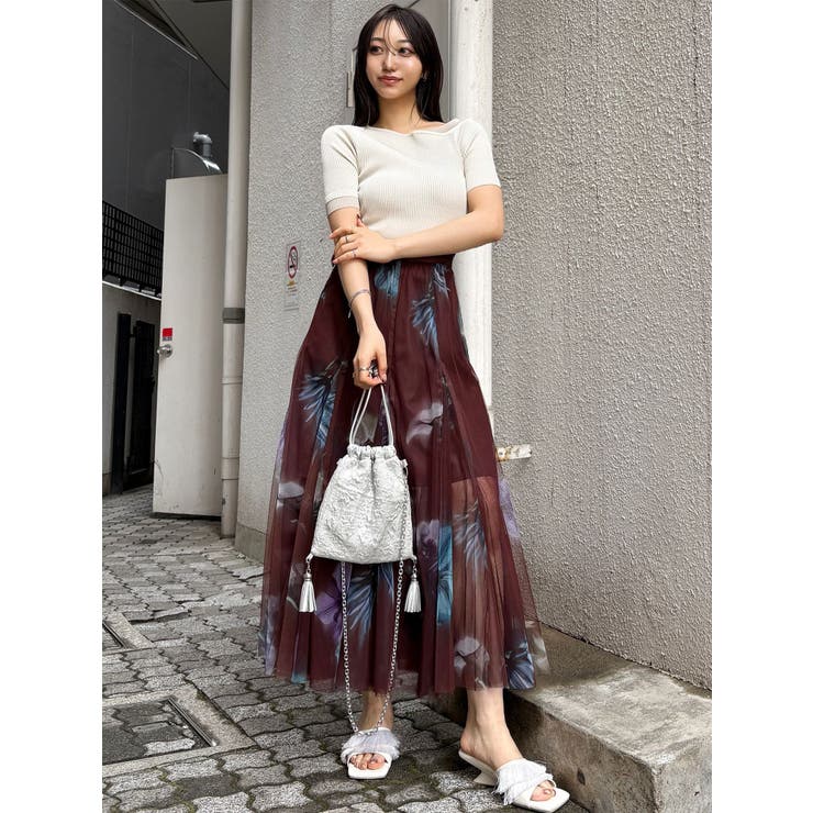 ブラーフラワーフレアスカート | MURUA | 詳細画像16 