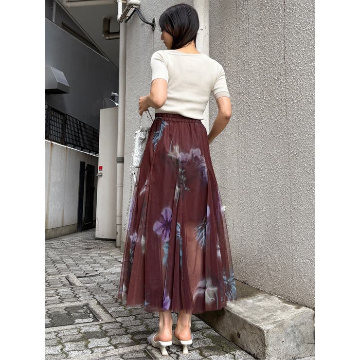 ブラーフラワーフレアスカート | MURUA | 詳細画像19 