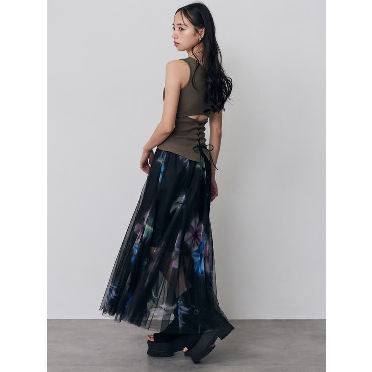 ブラーフラワーフレアスカート | MURUA | 詳細画像5 