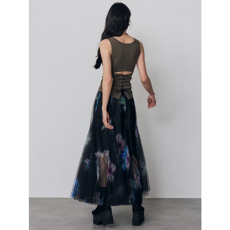 ブラーフラワーフレアスカート | MURUA | 詳細画像7 