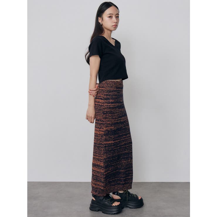 メランジニットタイトスカート【セットアップ着用可】 | MURUA | 詳細画像11 