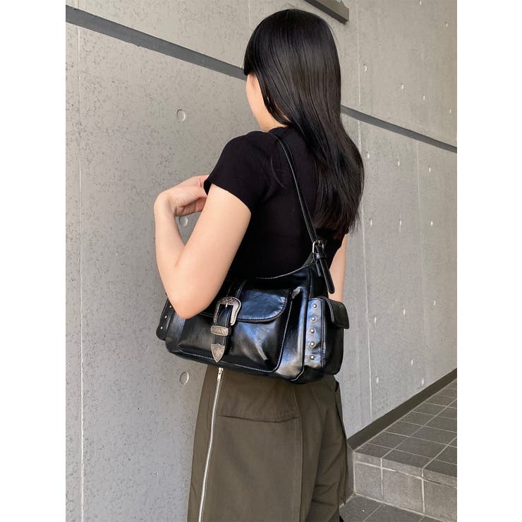 バックルベルトスタッズバッグ | MURUA | 詳細画像4 