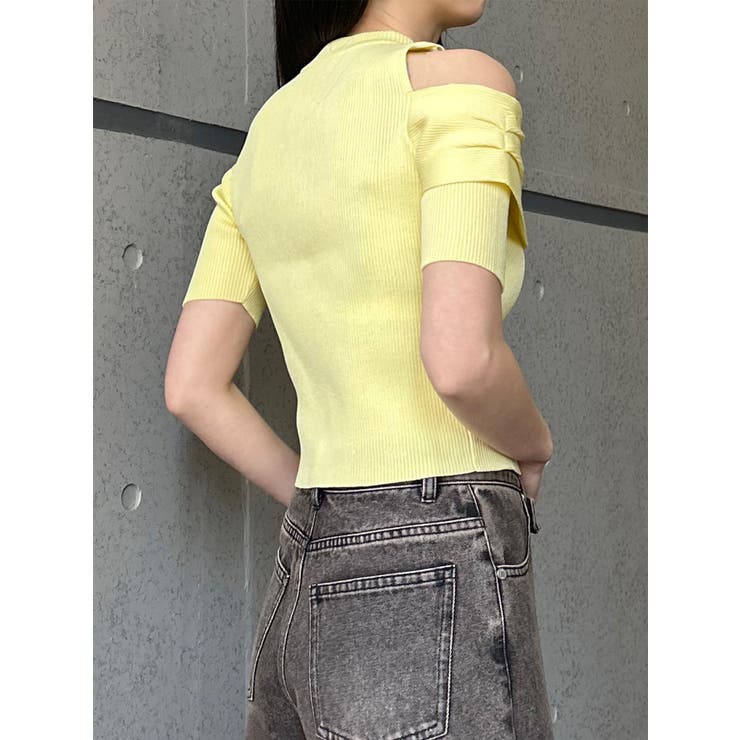 ショルダーカットZIPハーフニット | MURUA | 詳細画像17 