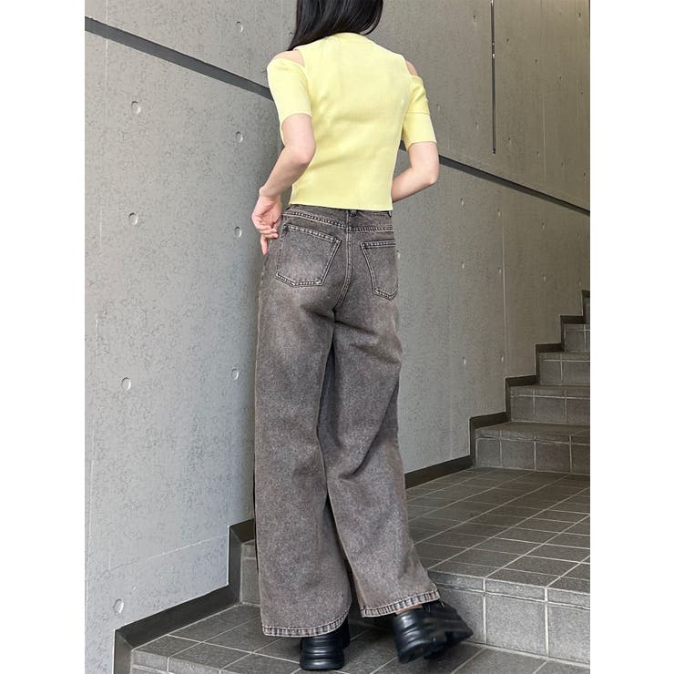 ショルダーカットZIPハーフニット | MURUA | 詳細画像21 