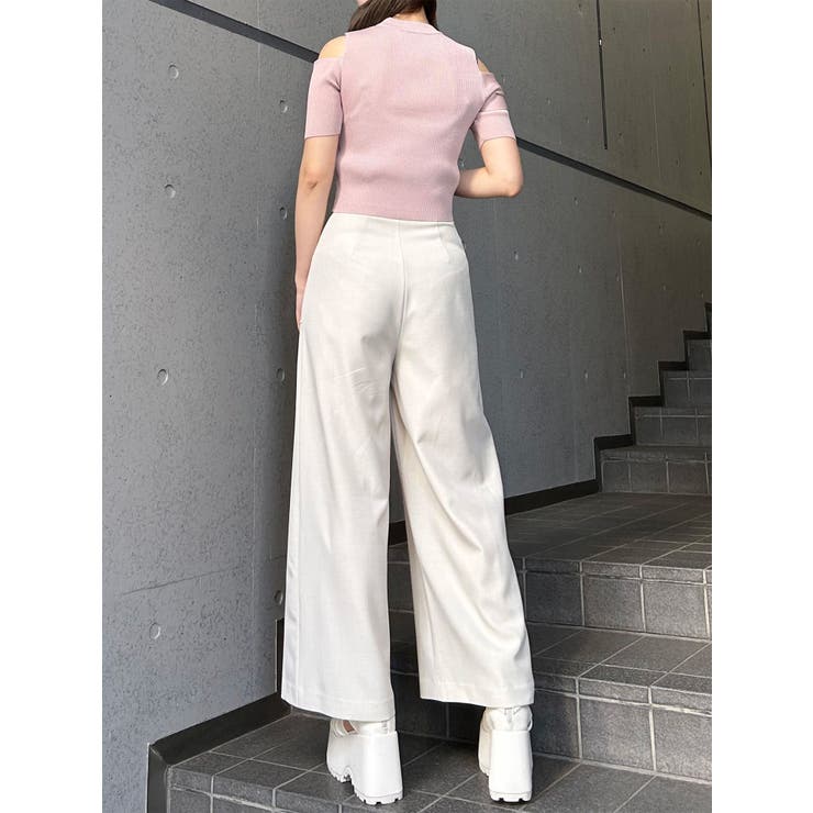 ショルダーカットZIPハーフニット | MURUA | 詳細画像27 