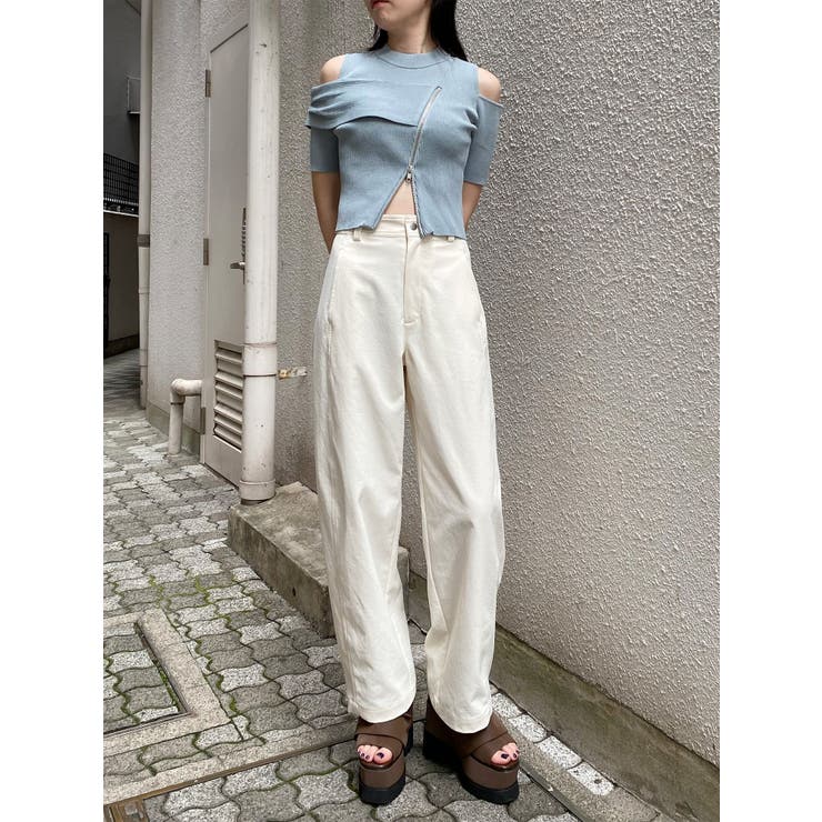 ショルダーカットZIPハーフニット | MURUA | 詳細画像41 