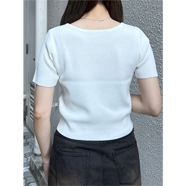 デコルテオープンハーフニット【2WAY】【接触冷感】【近赤外線カット】 | MURUA | 詳細画像14 